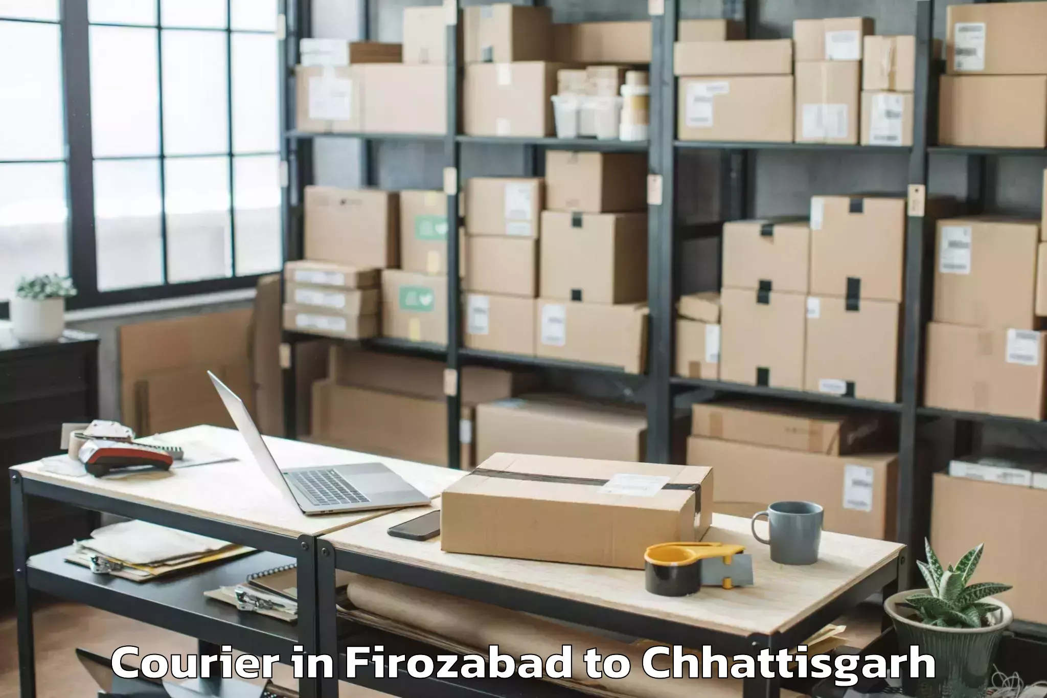 Affordable Firozabad to Bhilai Courier